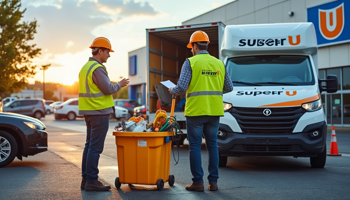 Illustration: Découvrir l’offre de location de camion benne chez Super U : un service accessible et complet