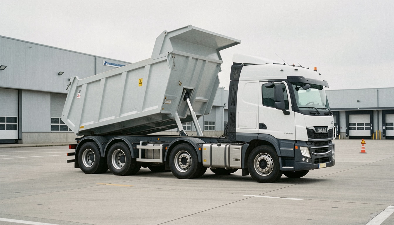 Dimensions d’un camion benne selon le volume et le PTAC
