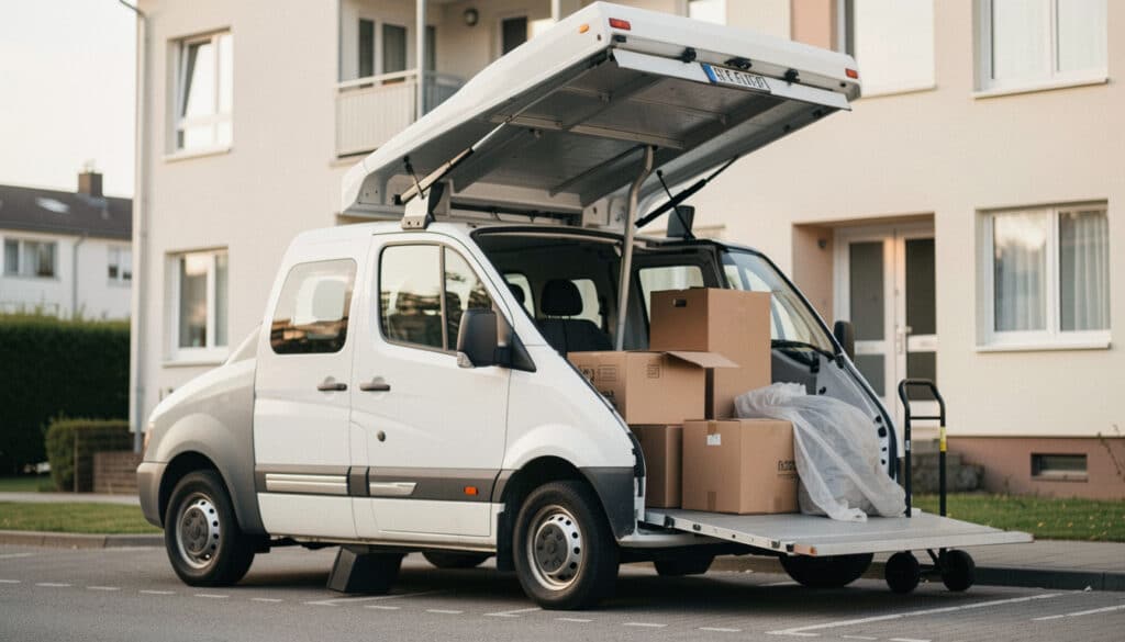 Location d’un camion avec hayon pour déménager