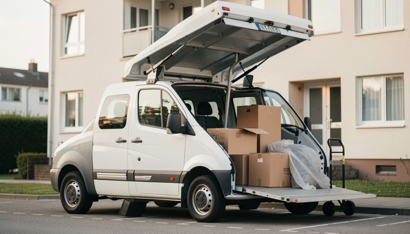 Location d’un camion avec hayon pour déménager