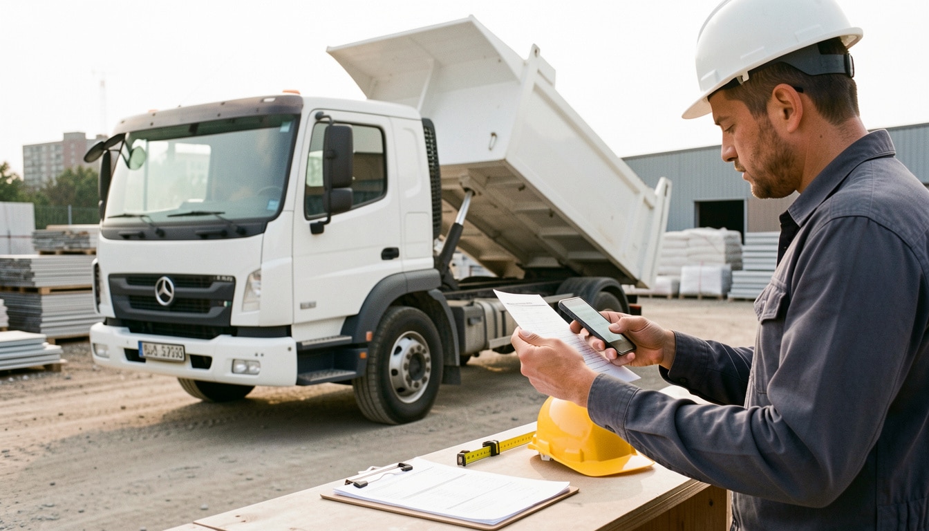 Tarif de location d’un camion-benne : comment comparer